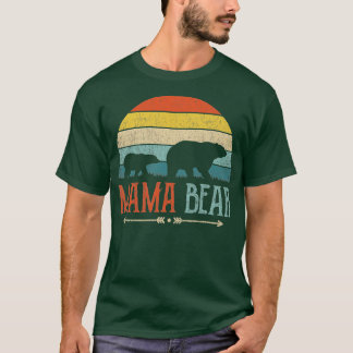 Cute Mama Bear Vintage Mothers Day Retro Mum T-Shirt