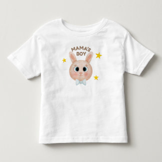 Cute Mama’s Boy Bunny Baby T-Shirt, Adorable Kawai Toddler T-Shirt