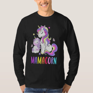 Cute Mamacorn Unicorn Mum Birthday Outfit Rainbow  T-Shirt