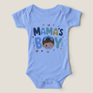 Cute Mama's Boy Baby Shirt - Adorable Little Boy G