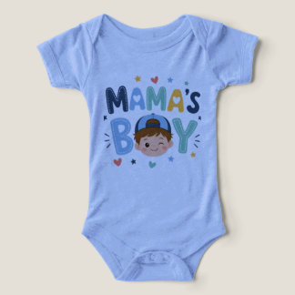 Cute Mama's Boy Baby Shirt - Adorable Little Boy G