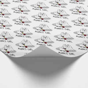 Cute Mama's Girl #2 Maltese Dog - Maltese Mum Wrapping Paper