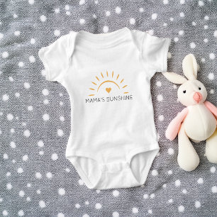 Cute Mama's Sunshine Personalised Baby Bodysuit