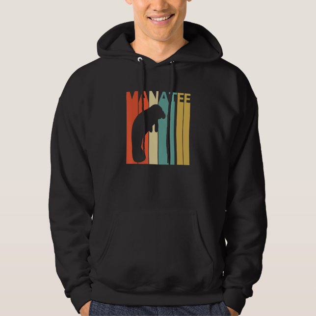 Cute Manatee Animal Hoodie (Front)