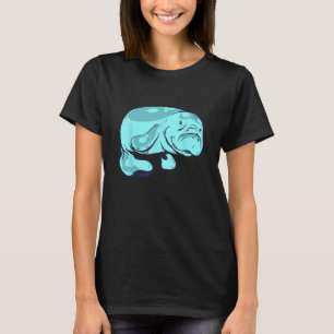 Cute Manatee Aquatic Animal Sea Animal Manatee T-Shirt