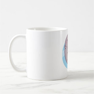 Cute Manatee Loves Drinking Boba Tea Coffee Mug
