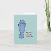 Cute Manatee with Chill Vibes