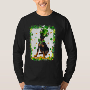 Cute Manchester Terrier Dog St Patricks Day Irish T-Shirt