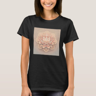 Cute Mandala Lotus Flower Illustration Unique Wome T-Shirt