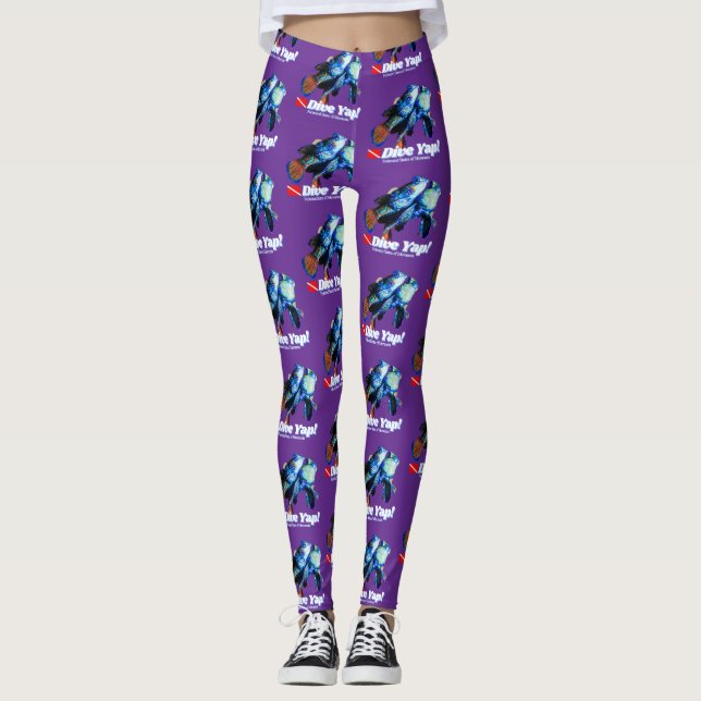 Cute mandarin fish couple leggings (Front)