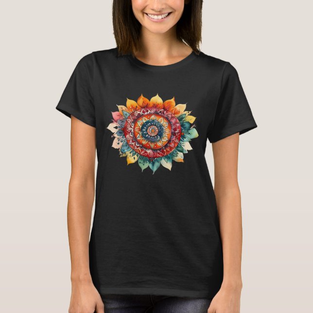 Cute Mandela T-shirt colorful design (Front)
