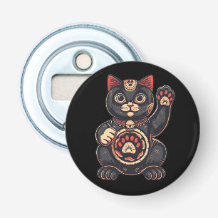  cute Maneki Neko cat print drawn Japanese  Bottle Opener