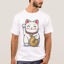 Cute Maneki Neko Lucky Cat T-Shirt | Japanese Good