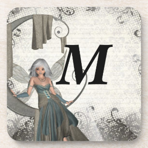 Cute manga fairy coaster