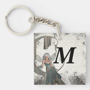 Cute manga fairy key ring