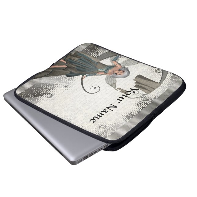 Cute manga fairy laptop sleeve (Front Bottom)