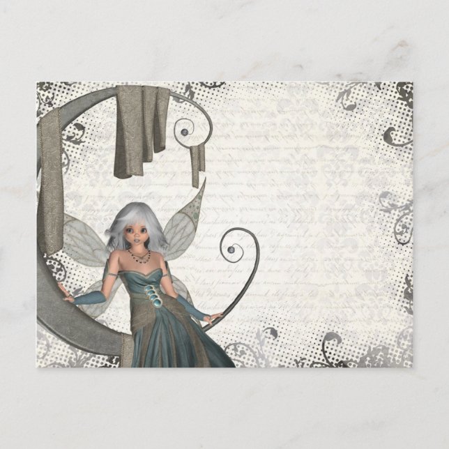 Cute manga fairy postcard (Front)