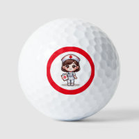 Cute Manga Nurse with Brown Hair Brown Eyes Custom