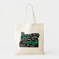 Cute map of Oregon, Portland, Salem, Eugene,