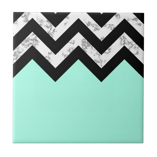 Cute Marble & Chevron Tile (Front)
