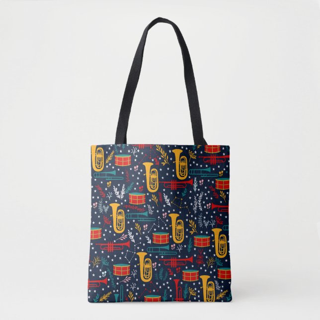 Cute Marching Band Tote Bag (Front)