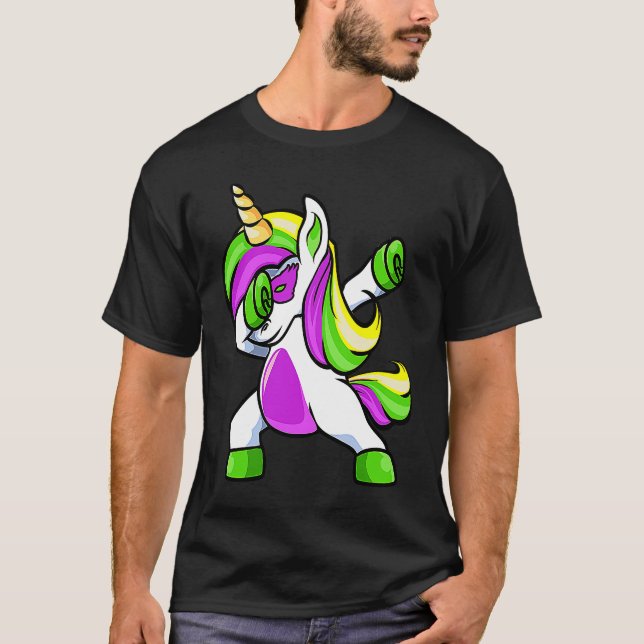 Cute Mardi Gras Clothes For Girls New Orlean Dabbi T-Shirt (Front)