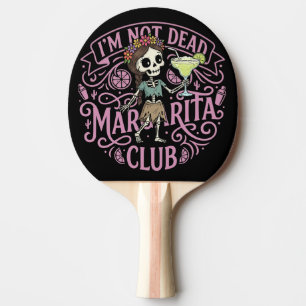 Cute Margarita  Skelton Ping Pong Paddle