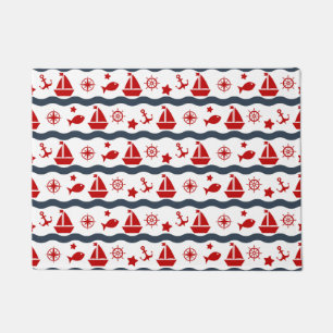 Cute Maritime Pattern Doormat