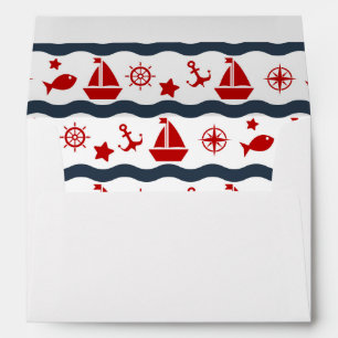 Cute Maritime Pattern Envelopes