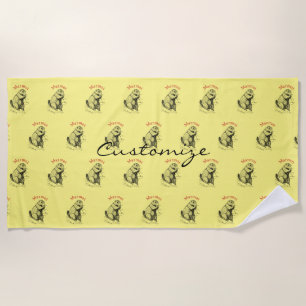 Cute Marmot Animal Thunder_Cove Beach Towel