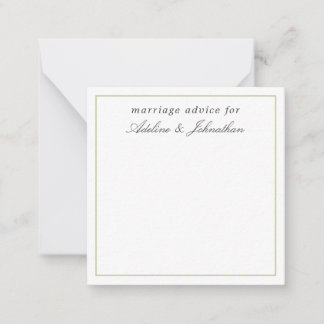 Cute Marriage Advice Cards for the Couple
