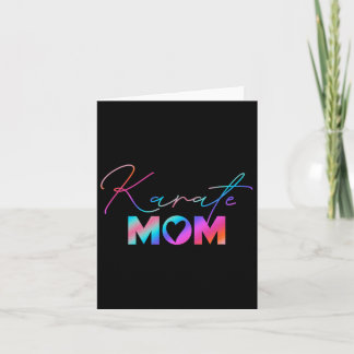 Cute Martial Arts Mother's Day Rainbow Karate Mum  Card
