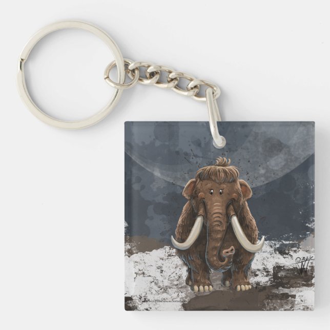 Cute Mastodon Key Ring (Front)