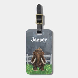 Cute Mastodon Luggage Tag