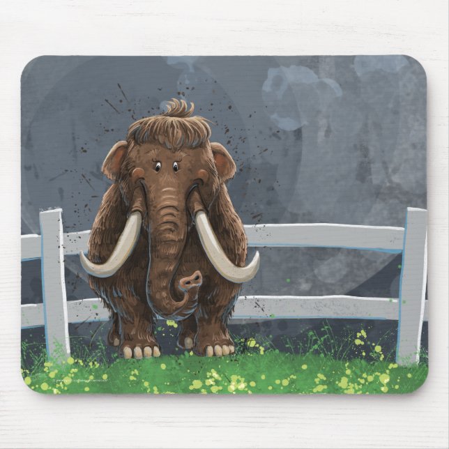 Cute Mastodon Mouse Pad (Front)
