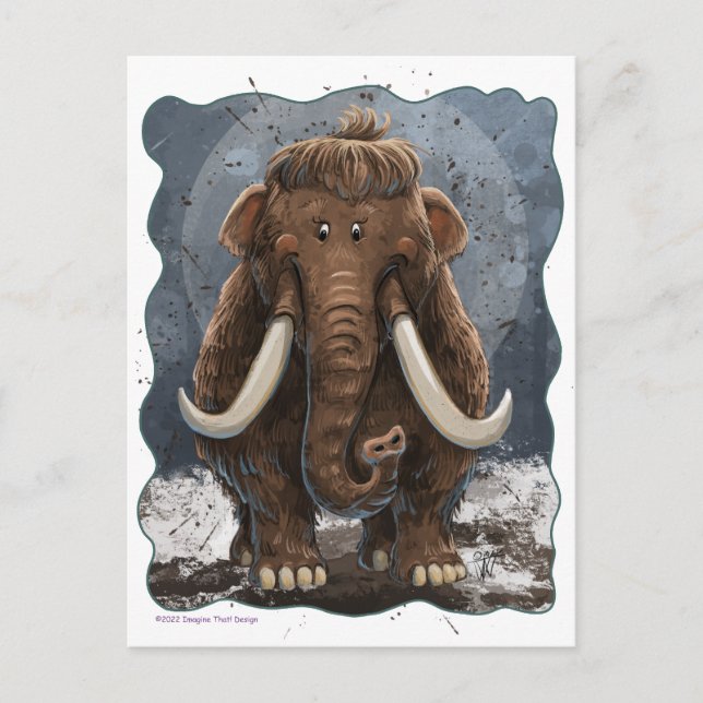 Cute Mastodon Postcard (Front)