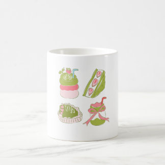 Cute Matcha Strawberry Desserts Drinks Coffee Mug