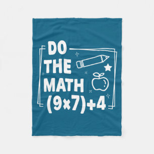 Cute Math 67 Meme Pemdas Elementary Fleece Blanket