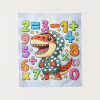 Cute Maths Dinosaur Numbers Poster for Kids
