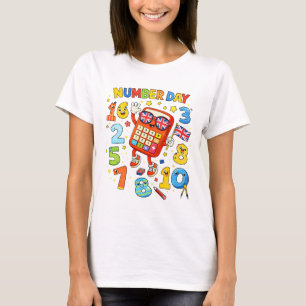 Cute Maths Numbers Calculator Number Day T ShirtUK T-Shirt