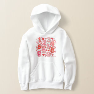 Cute Maths Numbers Pattern Hoodie for Kids