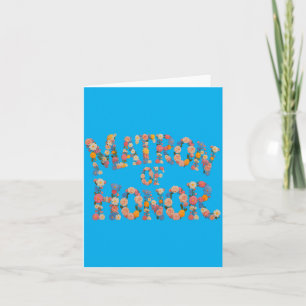 Cute Matron Of Honour Bride Team Bridal To Be Card