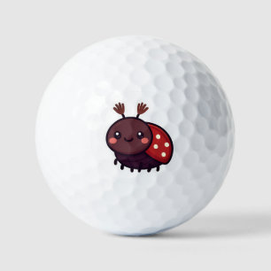 Cute May Beetle – Kawaii Forest Charm Golf Balls