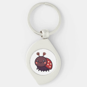 Cute May Beetle – Kawaii Forest Charm Key Ring