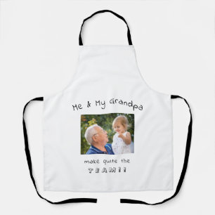 Cute Me & My Grandpa Photo Apron