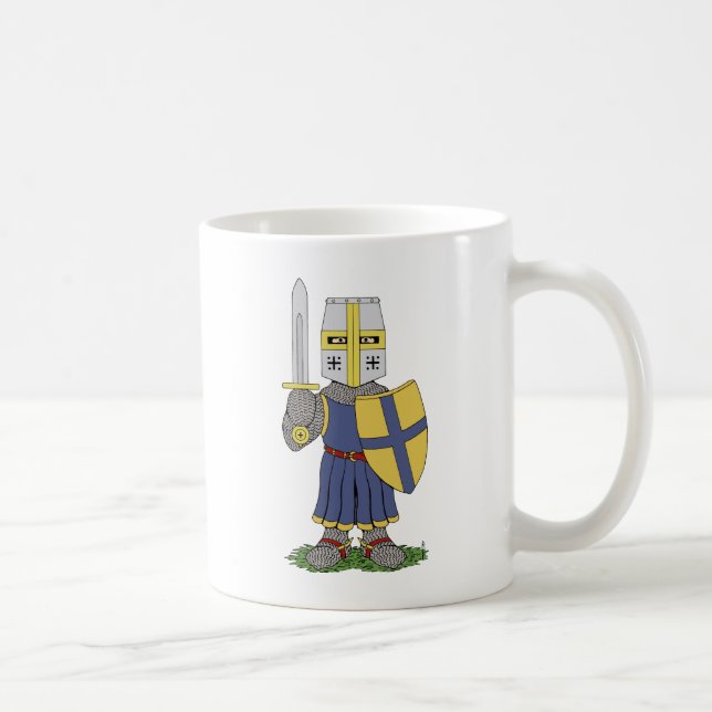 Cute Mediaeval Knight Coffee Mug (Right)