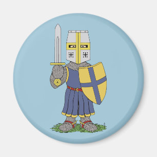 Cute Mediaeval Knight Magnet