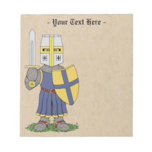 Cute Mediaeval Knight Notepad
