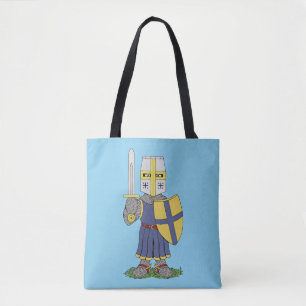 Cute Mediaeval Knight Tote Bag