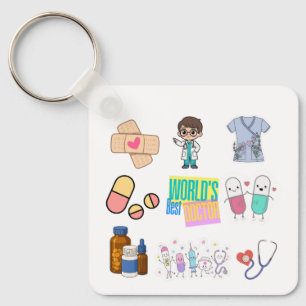 Cute Medical & Nurse Keychain